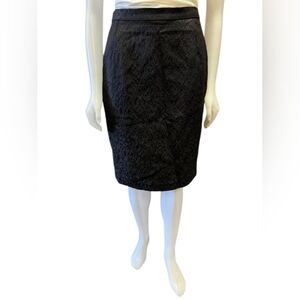 St Michael Marks & Spencer EUC Skirt Floral Black Size 12